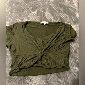 Charlotte Russe green crop top